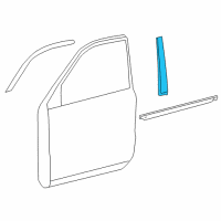 OEM 2011 Toyota Land Cruiser Frame Molding Diagram - 75756-60040