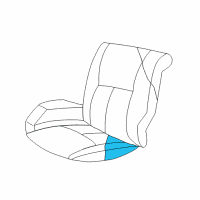 OEM Chrysler 300M Rear Seat Cushion Diagram - WJ461DVAA