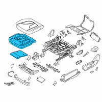 OEM 2019 Lincoln Nautilus Seat Cushion Pad Diagram - KA1Z-58632A22-D