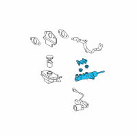 OEM 2009 Toyota Camry Master Cylinder Diagram - 47201-33510