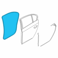 OEM 2011 BMW 550i GT xDrive Seal, Door, Rear Left Diagram - 51-76-7-226-397