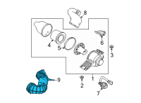 OEM 2018 Ford E-350 Super Duty Air Outlet Diagram - HC2Z-9B659-A