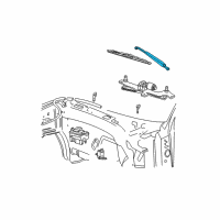 OEM Ford F-250 Wiper Arm Diagram - F85Z-17526-AB