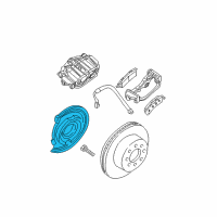 OEM GMC Yukon XL 2500 Plate Kit, Rear Brake Shoe Guide Diagram - 88965717