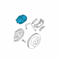 OEM 2002 GMC Sierra 1500 Caliper Asm, Rear Brake (Service) Diagram - 18040088