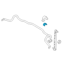 OEM Saturn Astra Insulator, Front Stabilizer Shaft Diagram - 13208047