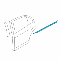 OEM 2010 Lincoln MKZ Belt Weatherstrip Diagram - 7H6Z-5425597-A