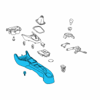 OEM 2017 Toyota Yaris Console Diagram - 58910-0D290-C1