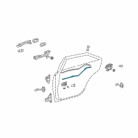 OEM 2008 Toyota Camry Lock Cable Diagram - 69730-06040
