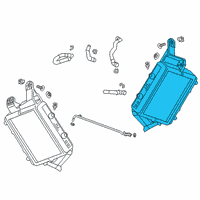 OEM 2019 Cadillac CT6 Auxiliary Radiator Diagram - 84469560