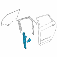 OEM 2019 Cadillac XT5 Window Regulator Diagram - 84631512