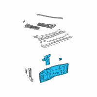 OEM 2005 Ford F-250 Super Duty Dash Panel Diagram - 5C3Z-2501610-AA