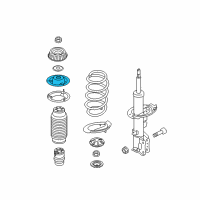 OEM 2014 Kia Rio Seat Assembly-Spring, Upper Diagram - 546202K000