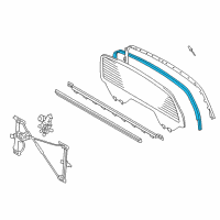 OEM 2016 Toyota Tundra Glass Run Diagram - 68275-0C030