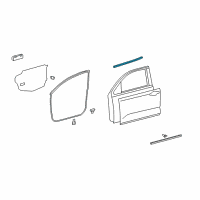 OEM 2011 Toyota Tundra Belt Weatherstrip Diagram - 68210-0C030