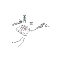 OEM 2017 Nissan Maxima Packing-Fuel Gauge Diagram - 17342-7Y000
