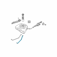 OEM 2005 Nissan Altima Band Assy-Fuel Tank, Mounting Diagram - 17407-8J020