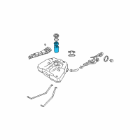 OEM Nissan Altima Fuel Pump Assembly Diagram - 17040-ZD90A