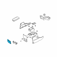 OEM 2006 Ford Escape Cup Holder Diagram - 3L8Z-7813562-AAC