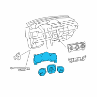 OEM 2011 Dodge Caliber Cluster-Instrument Panel Diagram - 68087322AD