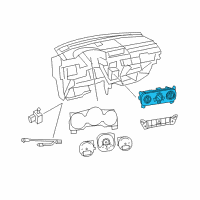 OEM 2010 Jeep Compass Air Conditioner And Heater Control Diagram - 55111132AD