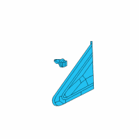 OEM 2015 Honda Civic Garnish Assy., L. FR. Pillar Corner Diagram - 75495-TR3-A01