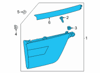 OEM 2021 Nissan Armada Combination Lamp Assy-Rear, RH Diagram - 26550-6JL1B