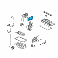 OEM 2001 Acura Integra Cover, Timing Belt Middle Diagram - 11820-P72-000