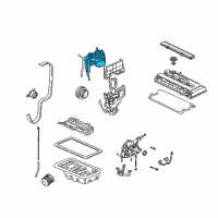 OEM Acura Cover, Timing Belt Back Diagram - 11840-P72-010