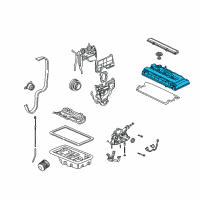 OEM Acura Cover, Cylinder Head Diagram - 12310-P73-A00
