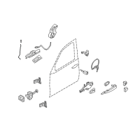 OEM BMW X5 Operating Rod, Door Front Right Diagram - 51-21-7-137-052