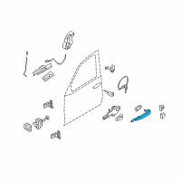 OEM 2013 BMW ActiveHybrid 3 Lever Exterior Front Left Diagram - 51-21-7-207-561