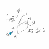 OEM 2010 BMW X6 Front Door Brake Diagram - 51-21-7-141-024