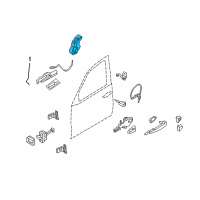 OEM BMW X5 Right System Latch Diagram - 51-21-7-315-022