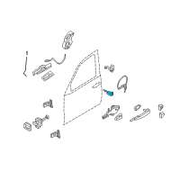 OEM 2008 BMW X5 Catch Key Left Diagram - 51-21-7-187-881