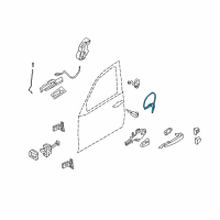 OEM 2011 BMW 335i Bowden.Cable, Outside Door Handle Front Diagram - 51-21-7-317-560