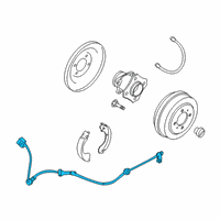 OEM Nissan Sentra Sensor Assy-Antiskid, Rear Diagram - 47901-3DA0A