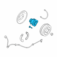 OEM Nissan Sentra Hub Assembly Rear Diagram - 43202-4AF0A