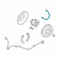 OEM 2016 Nissan Sentra Hose Brake Rear Diagram - 46210-3SH5A