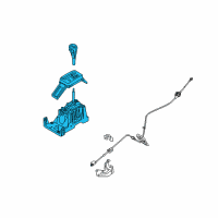 OEM Ford Taurus X Gear Shift Assembly Diagram - 9G1Z-7210-AA