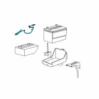 OEM 2003 Ford Taurus Positive Cable Diagram - 4F1Z-14300-AA