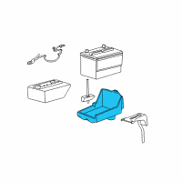 OEM Mercury Sable Battery Tray Diagram - YF1Z-10732-AD