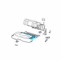 OEM Chevrolet K3500 Cushion, Rear Seat <Use 1C8J 0100B> Diagram - 12381533