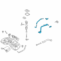 OEM 2016 Hyundai Equus Filler Neck & Hose Assembly Diagram - 31030-3N510