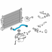 OEM 2017 Buick Cascada Upper Hose Diagram - 13347810