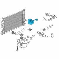 OEM 2016 Buick Cascada Outlet Radiator Coolant Hose Assembly Diagram - 13383058