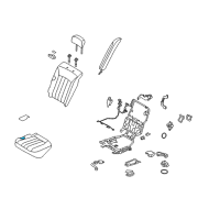 OEM 2013 Hyundai Equus Frame & Pad Assembly-Rear Seat Cushion Diagram - 89110-3N711
