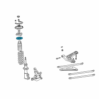 OEM 2000 Toyota MR2 Spyder Spring Insulator Diagram - 48157-17030