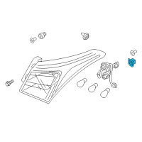 OEM Hyundai Tiburon Retainer-Boss Mounting Diagram - 92408-3E580