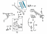 OEM Toyota RAV4 Prime Front Blade Diagram - 85222-42180